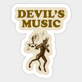 Devil's Music Sticker